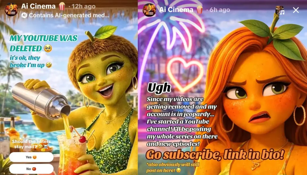 Ai Cinema Fruit Love Island Removed Episodes and Youtube